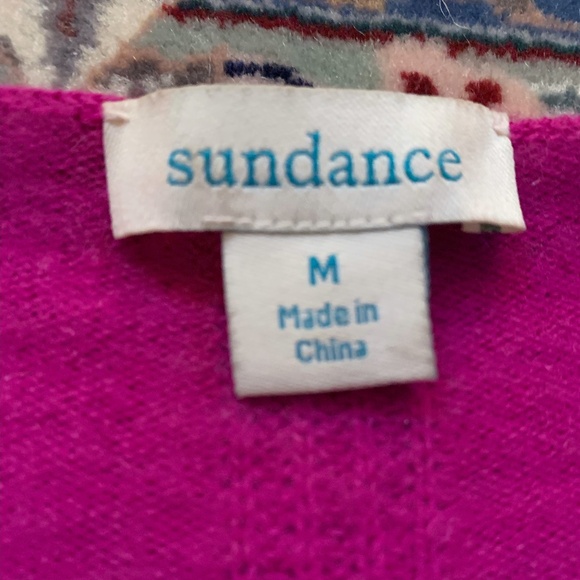 Sundance Amina 100% Cashmere Sweater in Orchid Women's Size Medium - Picture 5 of 7
